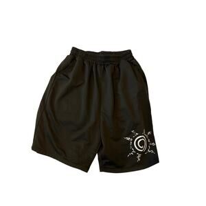 Polyester Bullseye Black Training Shorts Mens XL